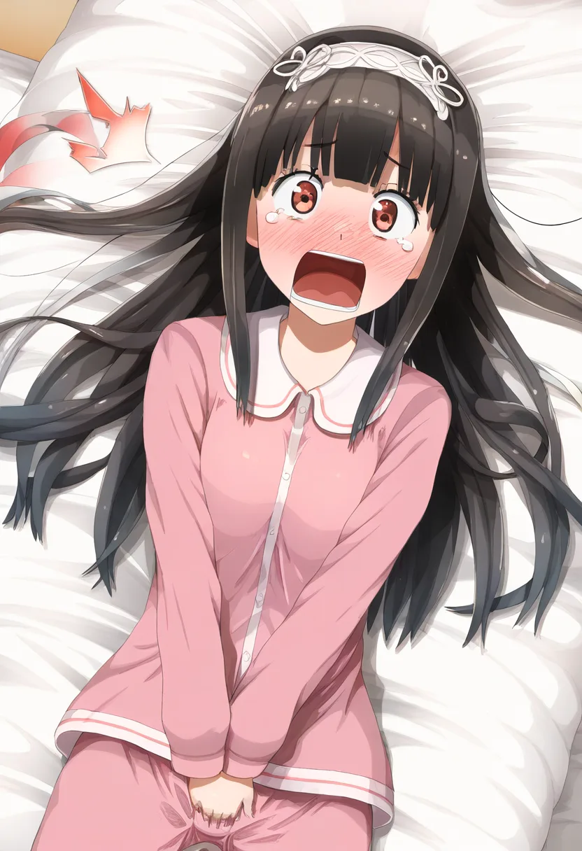 オナニー中の黒髪が綺麗な女子