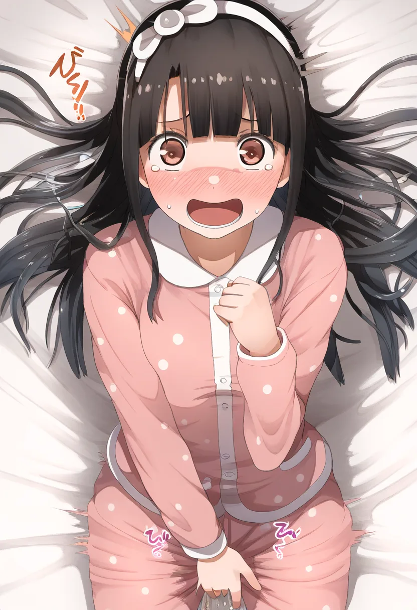 オナニー全力な黒髪ヘアバンド女子