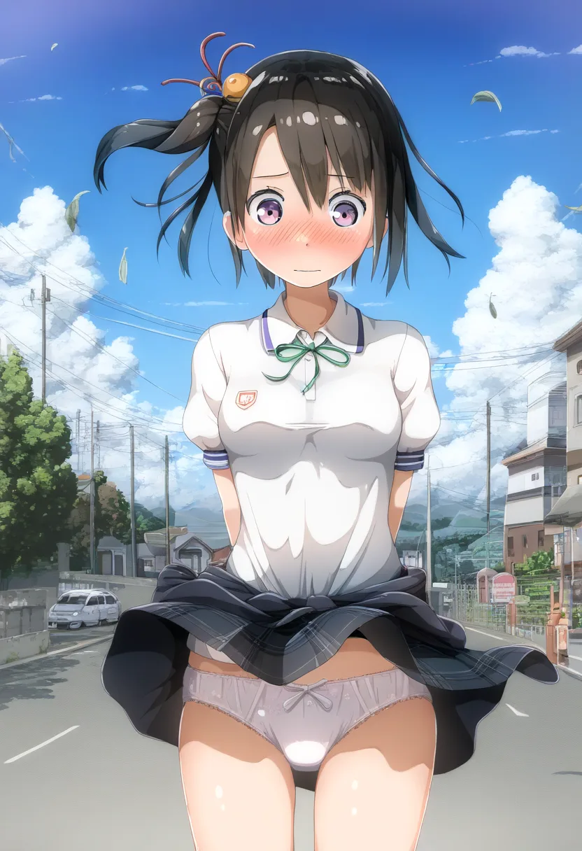 サイドテールな彼女とパンツ