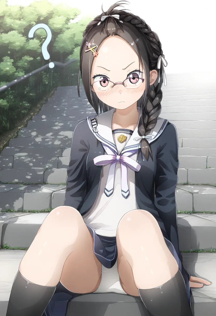 パンツが可愛い眼鏡っ子