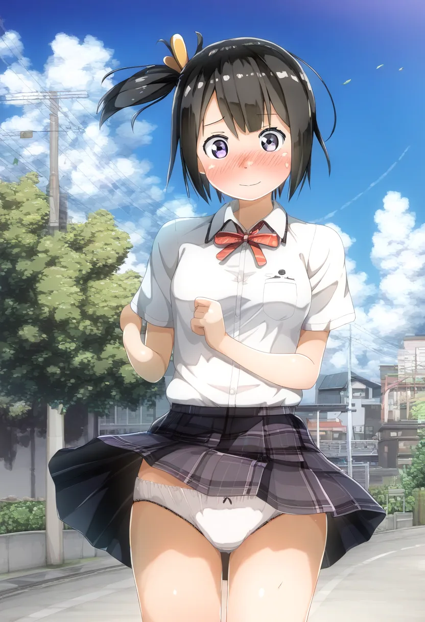 元気な女子とパンツ