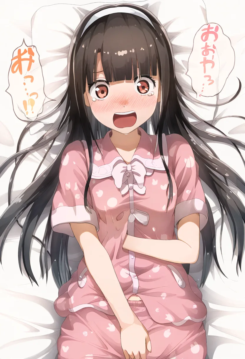 全力オナニー中の黒髪が綺麗な女子