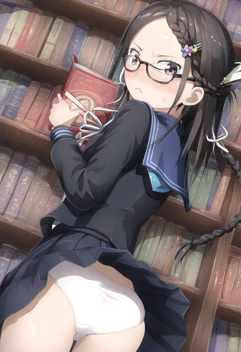 眼鏡っ子のパンツが可愛いです