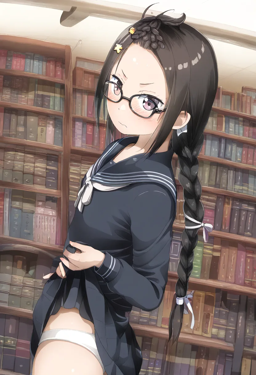 眼鏡委員長どののパンツが可愛いです