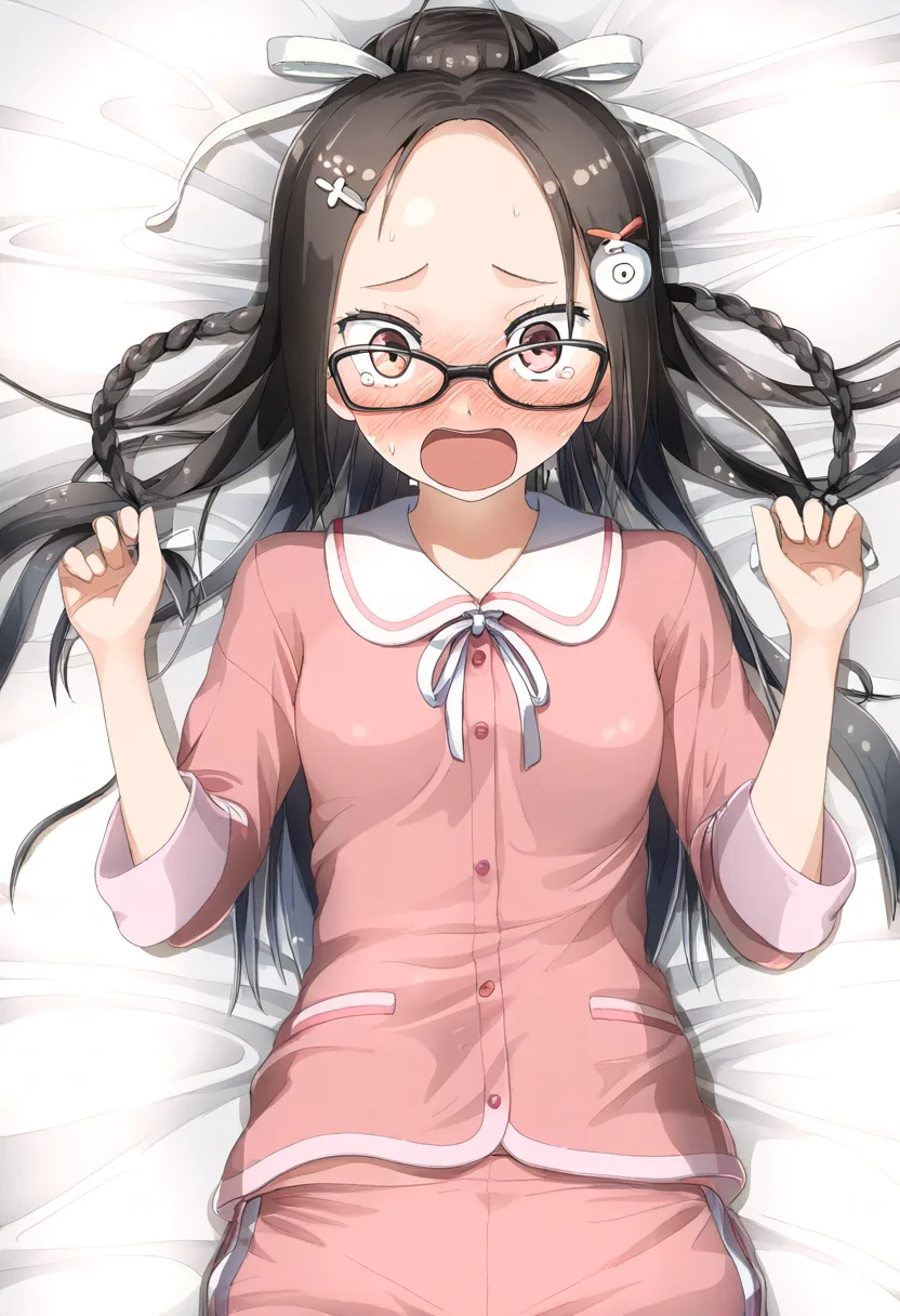 眼鏡娘がオナニー見られて恥ずかしい