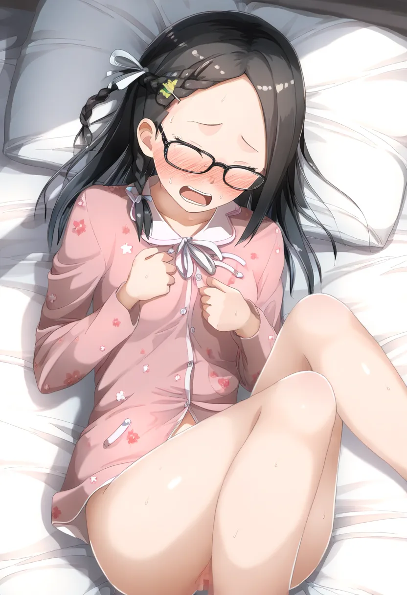 確実なOKサインの眼鏡っ子