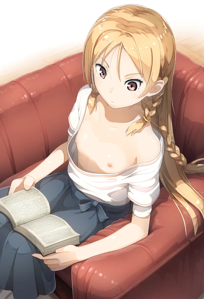 金髪の可愛い女の子の乳首が可愛い