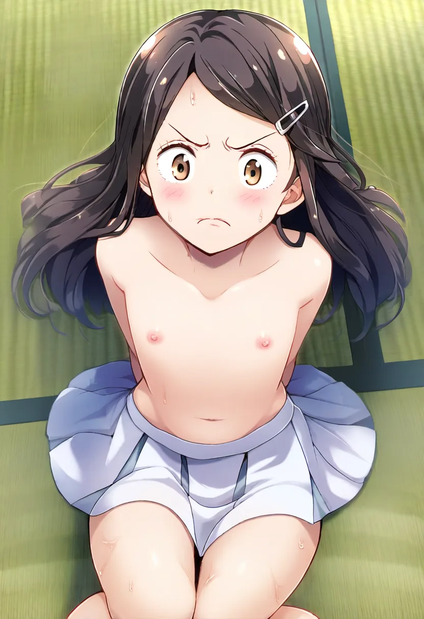 おっぱい見せて怒る女子