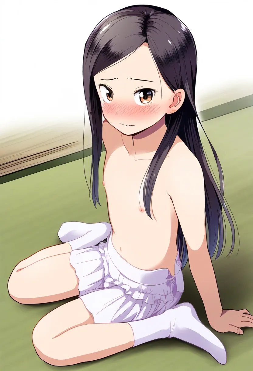 ちっぱいを見せてしまった女子