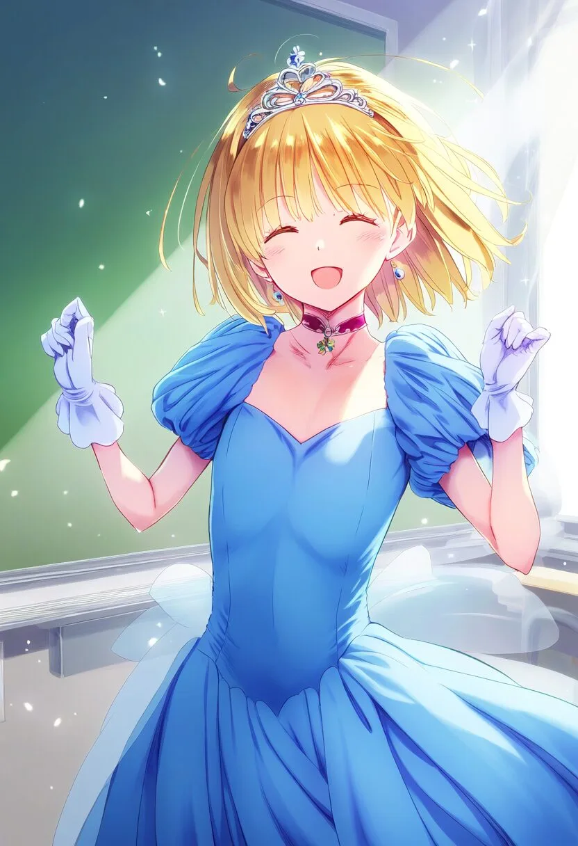 王国の姫が教室で踊っている