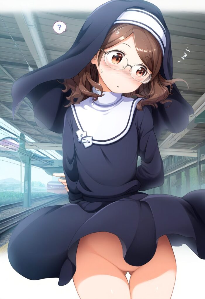 清華みのりはスカート捲れたらノーパンだった