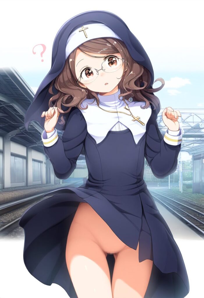 清華はノーパンなのに気づかない