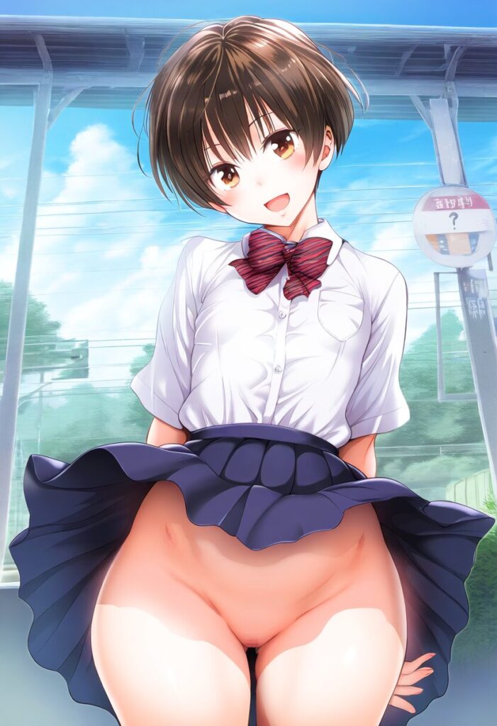 シーフは駅でスカート捲れ上がる