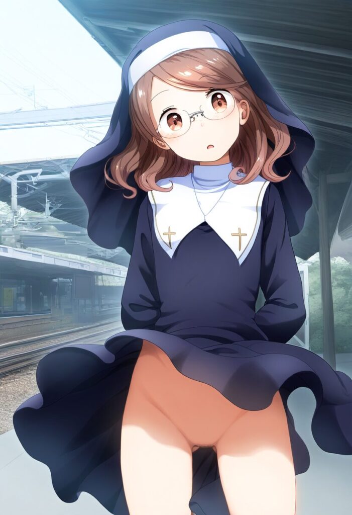 スカート捲れ上がる清華