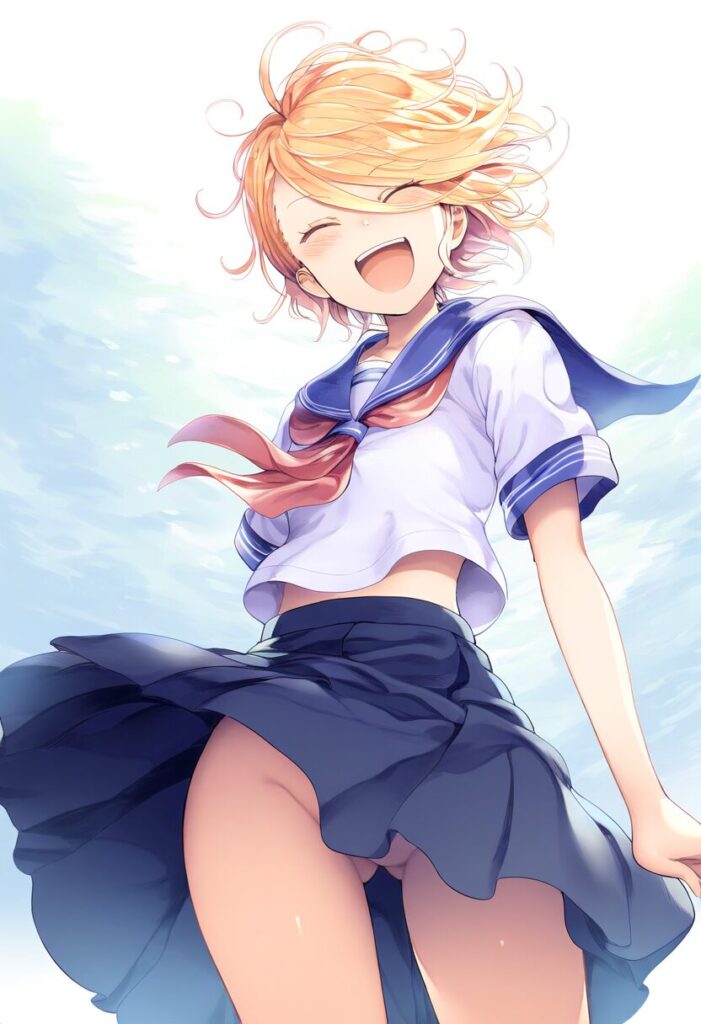 お尻丸見えなボーイッシュ女子