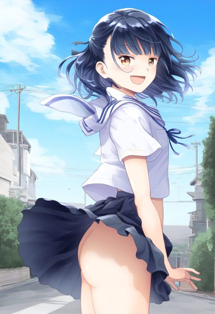 張華りんは風が吹いたらノーパンでお尻見えてる