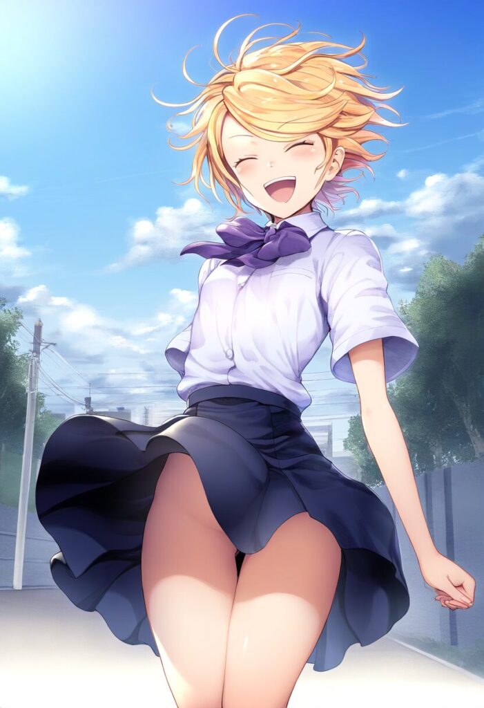 お尻丸見えなボーイッシュ女子