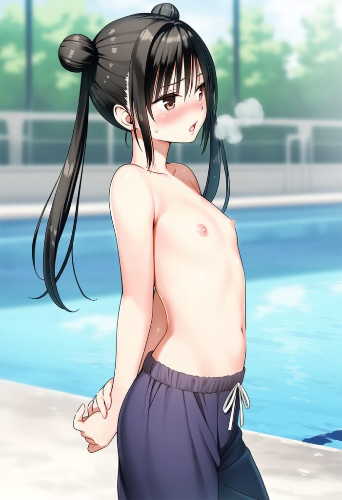 トップレスな張華りん