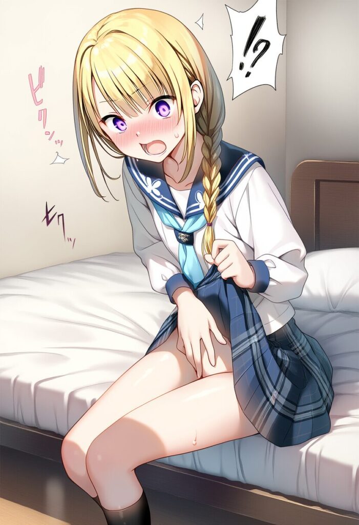 ロングヘアな可愛い女子はオナニーしてるところを見られてしまった。