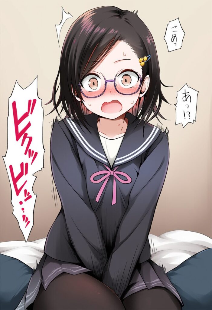 メガネ女子はオナニーしてるところを見られてしまった。