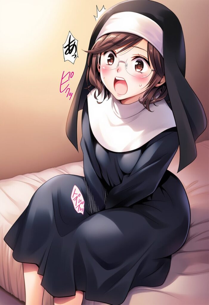 シスターさんはオナニーしてるところを見られてしまった。