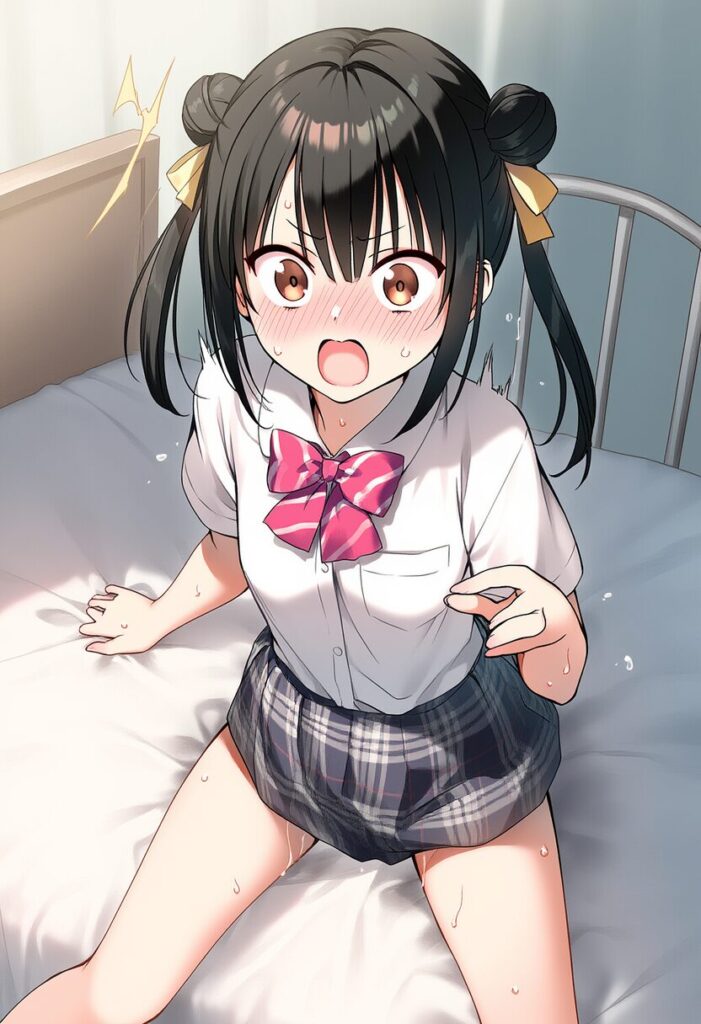 張華はオナニーしてるところを見られてしまった。