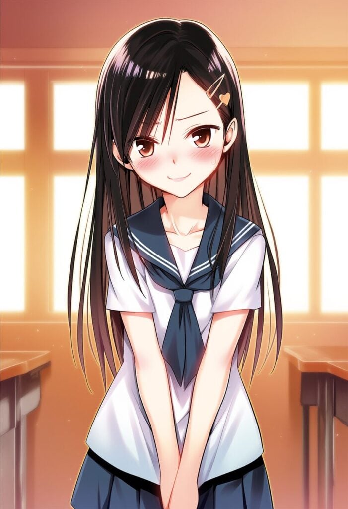 【二次元】クラスのスレンダー女子と性行為実習