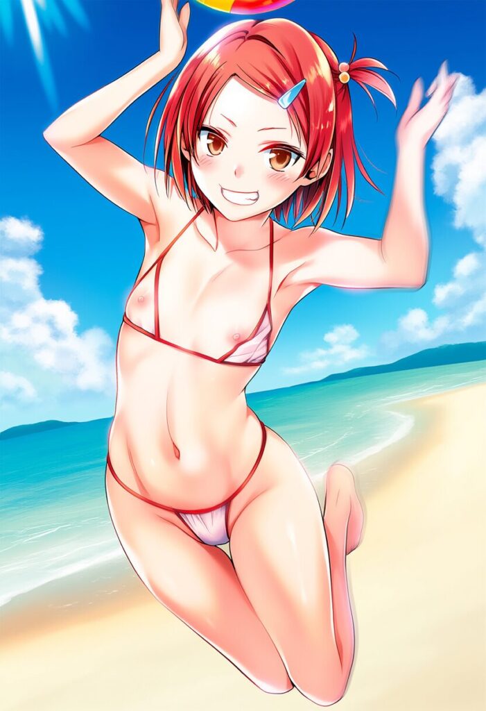 ポロリに気づかない夏霧あかね