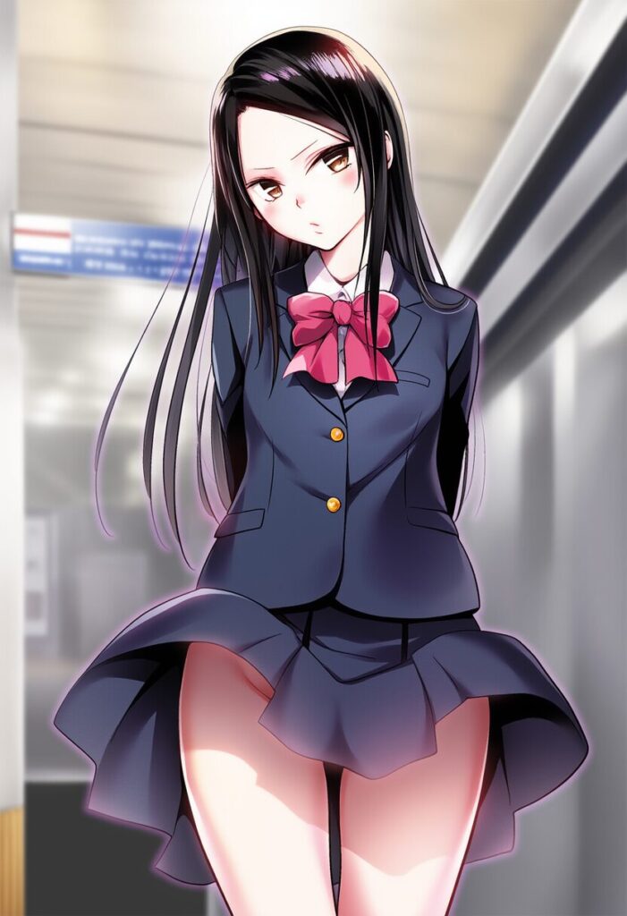 スカート捲れ上がる祈守ゆずは