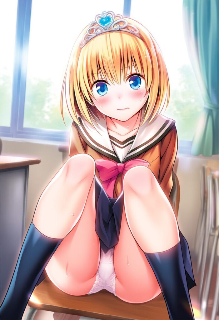 姫はパンチラに気づく