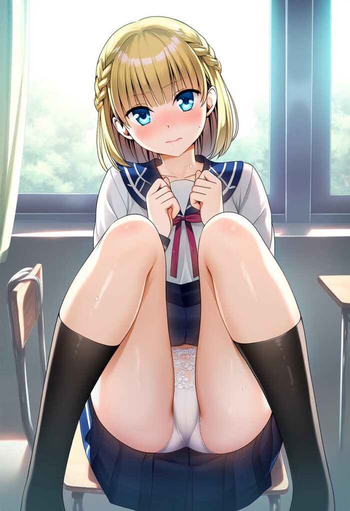 気づいてしまった金髪の可愛い女の子