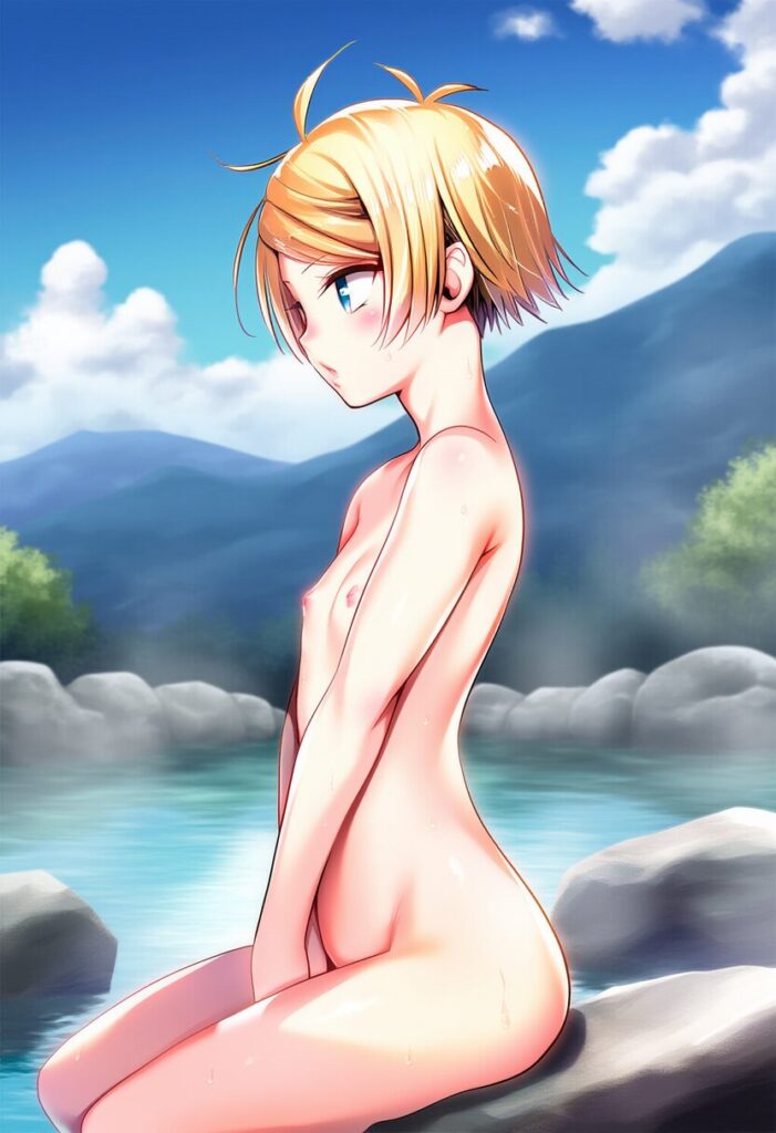 遠くを見つめるボーイッシュ女子