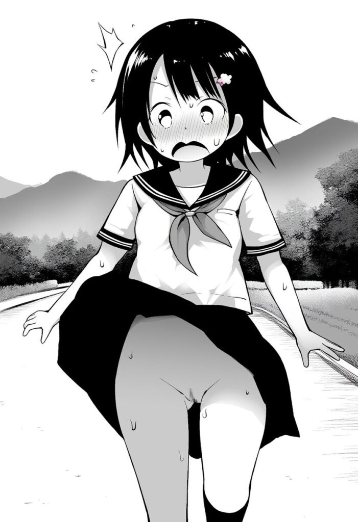 根岸めぐのスカートが捲れ上がってるが、中身はノーパン