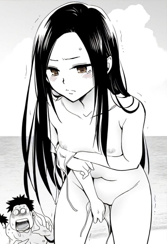 祈守ゆずははビーチで裸になって恥ずかしい