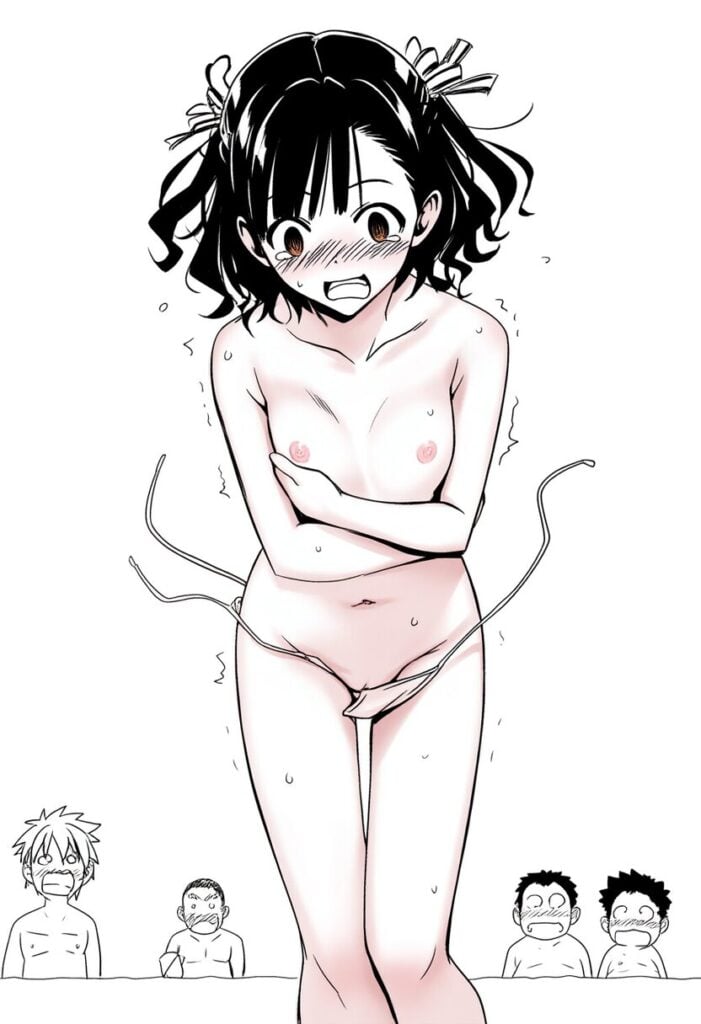 サイドテール女子はビーチで裸になって恥ずかしい