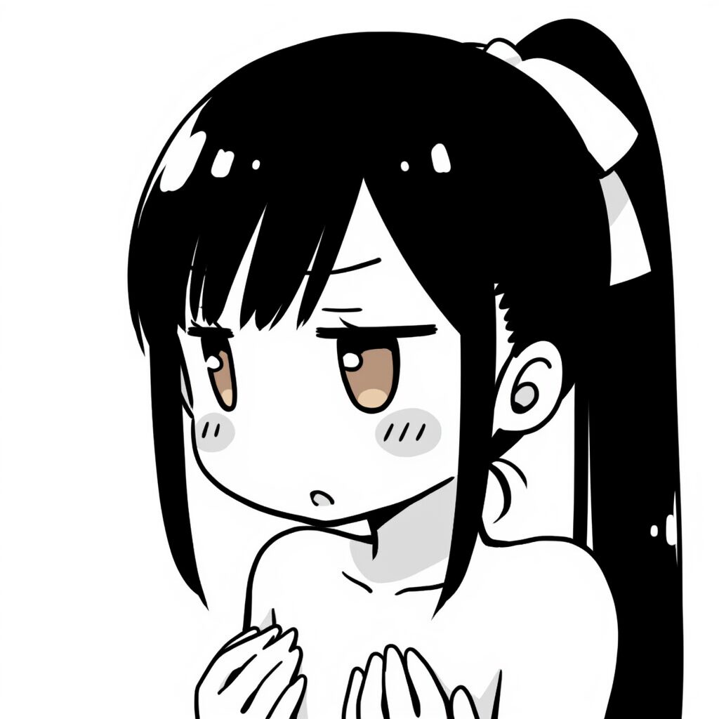 みつきは温泉で手ブラでジト目