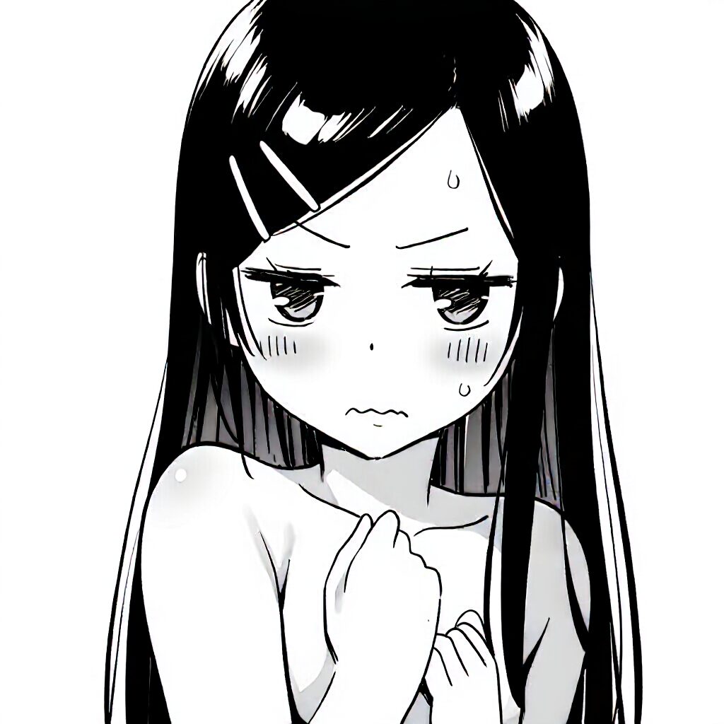 おでこ可愛い女子は温泉で手ブラでジト目