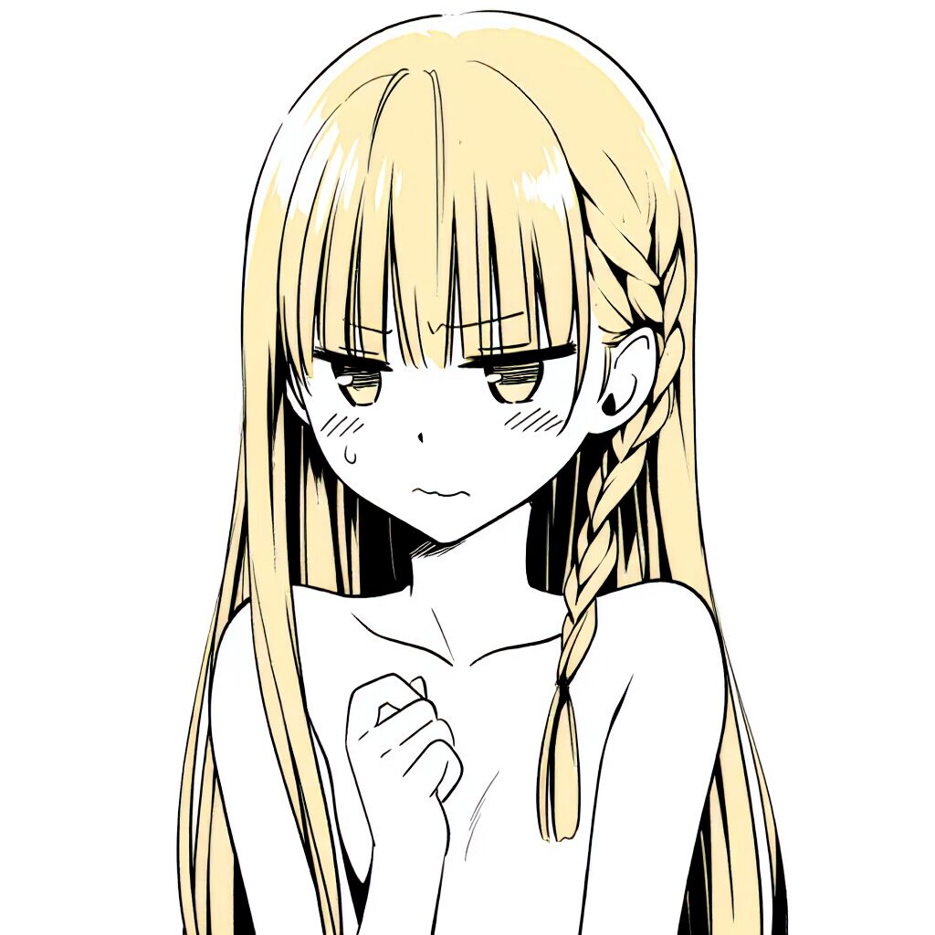 パツキン女子は温泉で手ブラでジト目