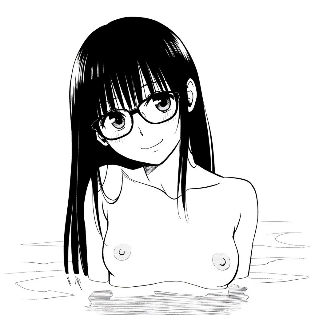 吉田ヒナミは温泉で笑顔でおっぱい見せてる