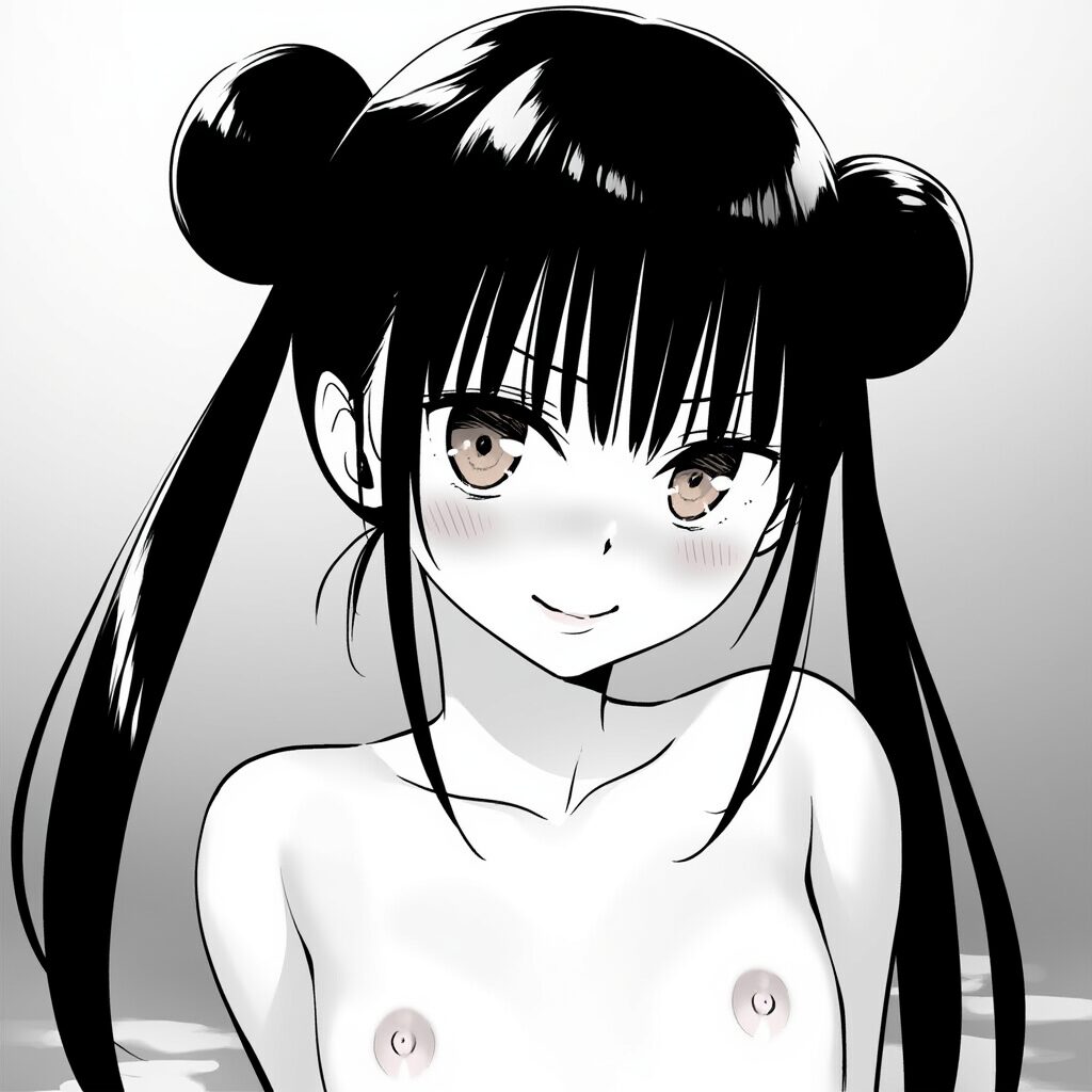 可愛い女子は温泉で笑顔でおっぱい見せてる