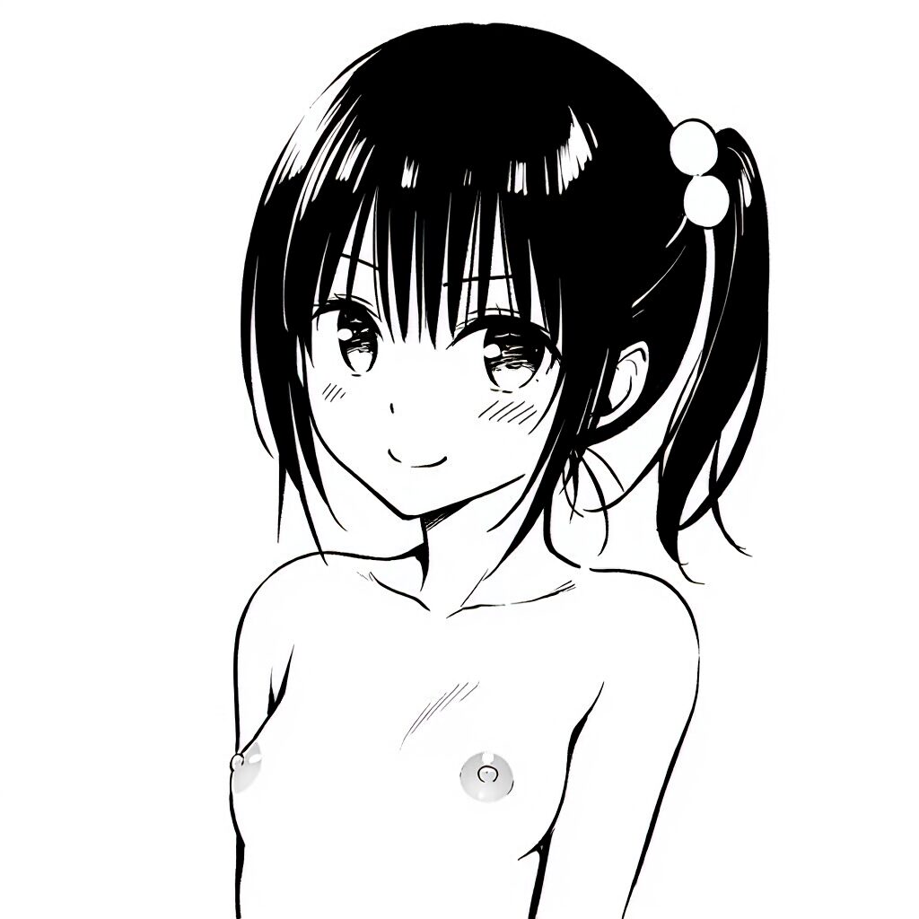 サイドテールな彼女は温泉で笑顔でおっぱい見せてる