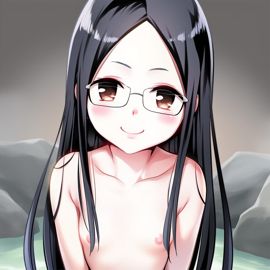 藤波つむぎは温泉で笑顔でおっぱい見せてる