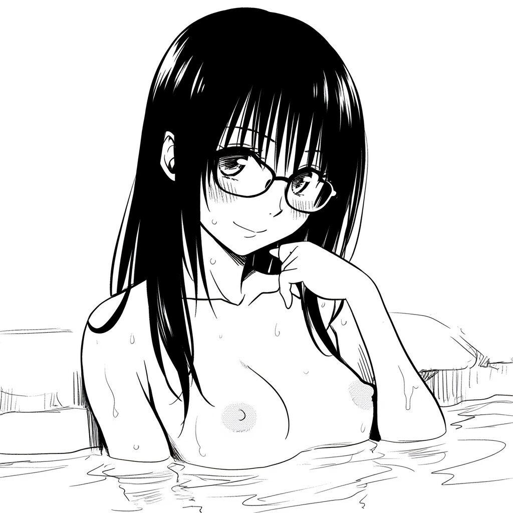 吉田ヒナミは温泉で笑顔でおっぱい見せてる