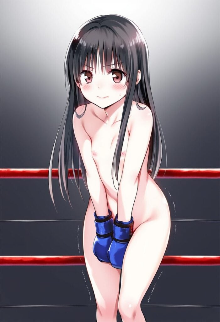 藤波つむぎは全裸でボクシング