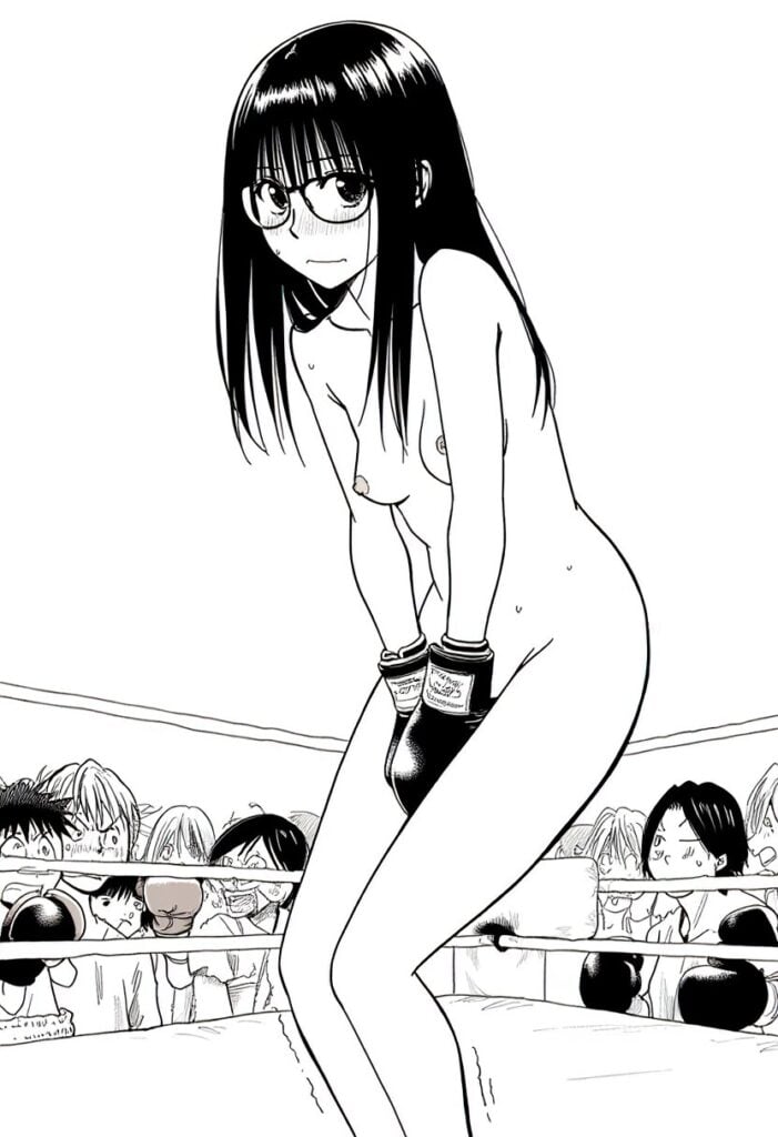 吉田ヒナミは全裸でボクシング