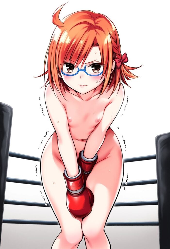 シャーロットは全裸でボクシング