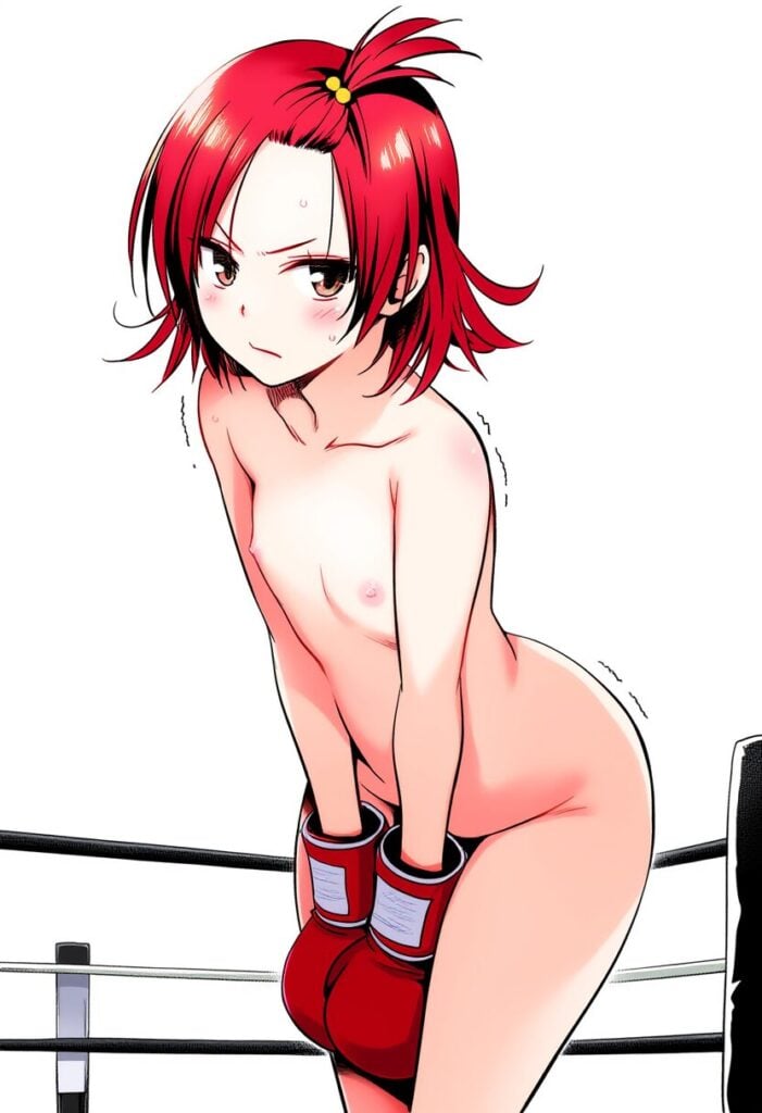 夏霧あかねは全裸でボクシング