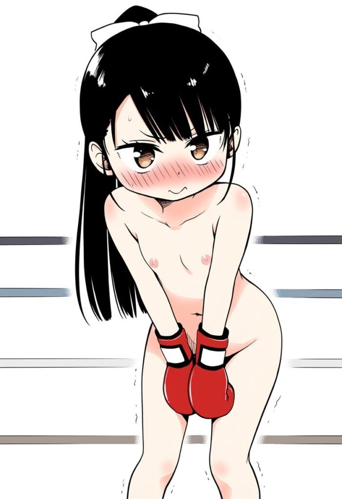 みつきは全裸でボクシング