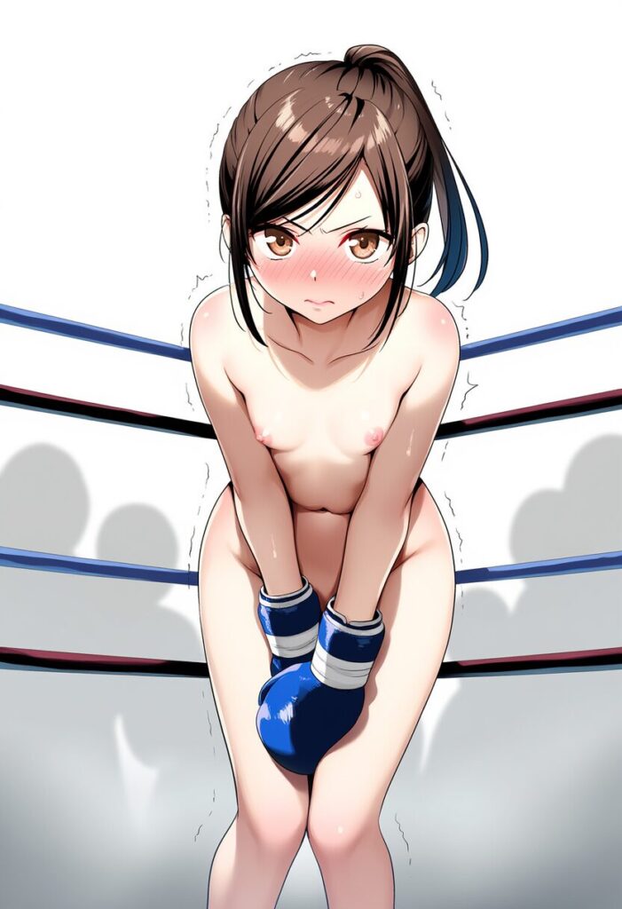 まどかは全裸でボクシング