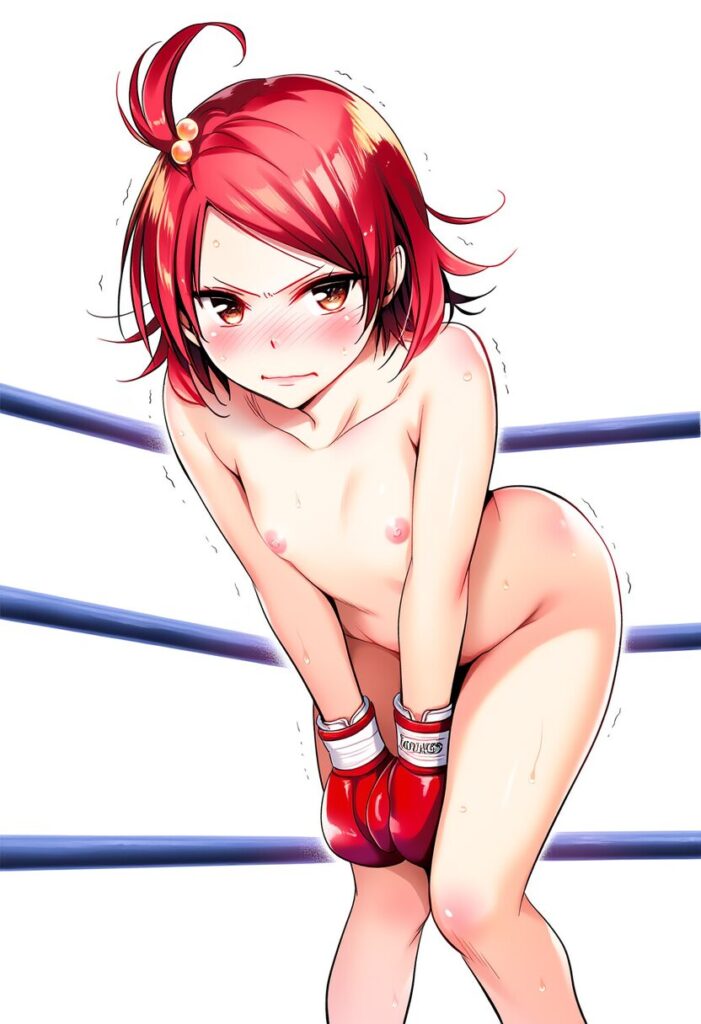 赤髪の少女は全裸でボクシング